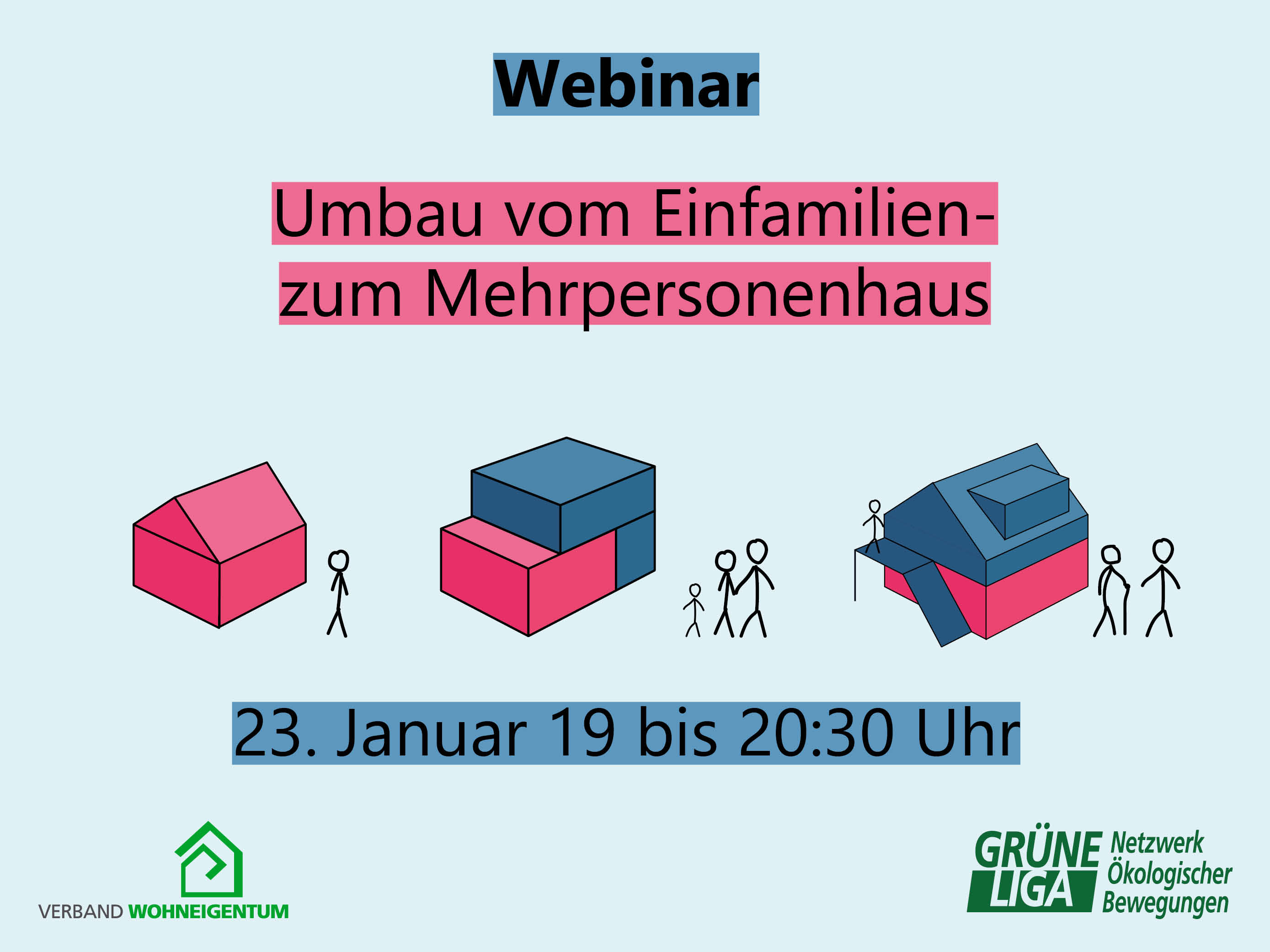 Webinar Umbau von Einfamilien- zum Mehrpersonenhaus